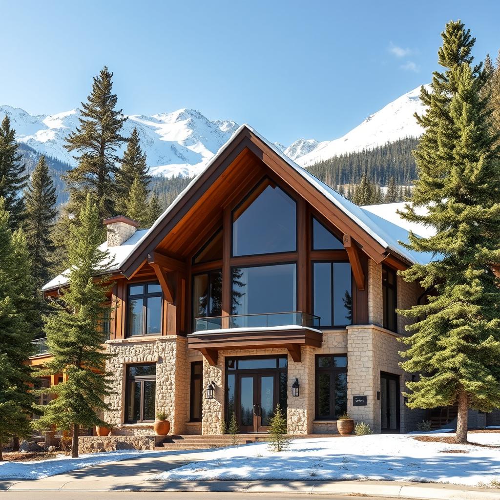 A luxury Telluride mountain home with spray foam insulation suited to high-altitude cold